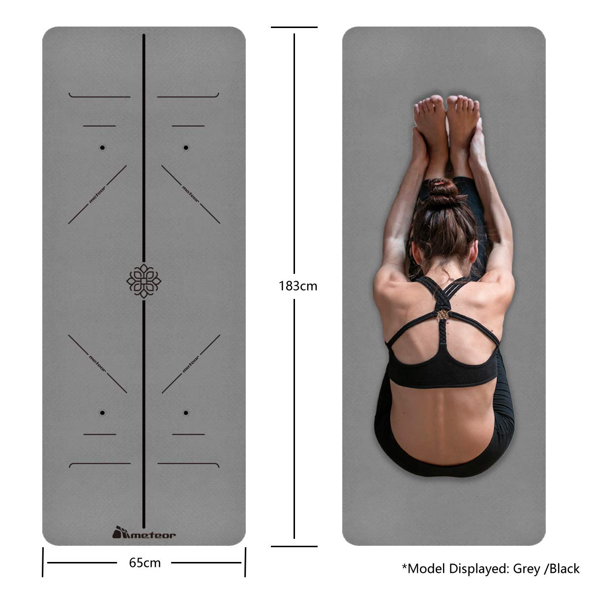 Yoga Mat 6mm Dual-Tone with Alignment Lines